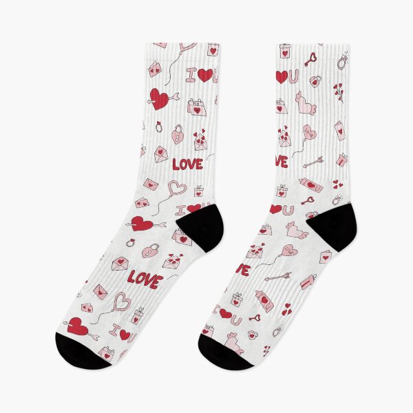 Item preview, Watercolor Valentines Day Love Letter - Cute Coquette Heart Pattern designed and sold by FlatInkStudio.