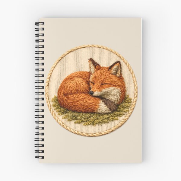 Item preview, Sleeping Fox Embroidery Patch designed and sold by ChirpInc.