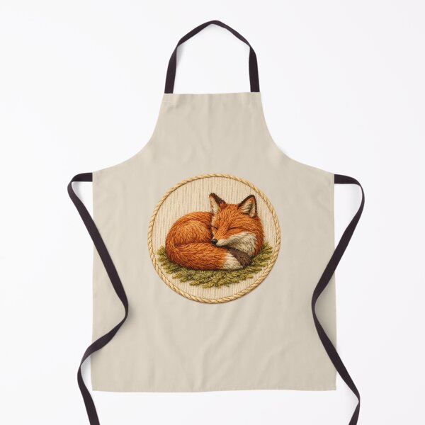 Item preview, Sleeping Fox Embroidery Patch designed and sold by ChirpInc.