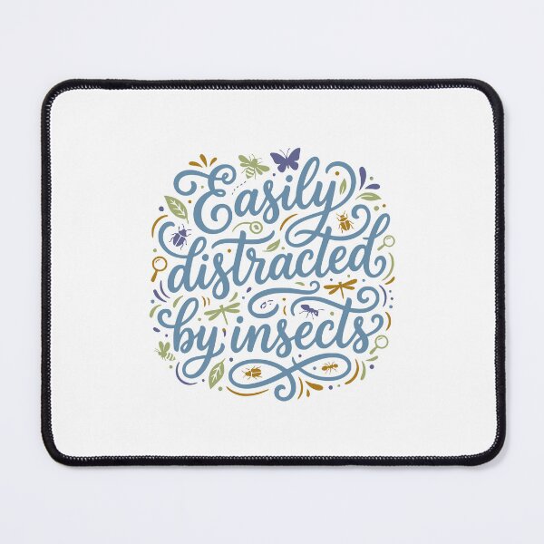 Item preview, Easily Distracted by Insects Bug Lover designed and sold by AntiqueImages.