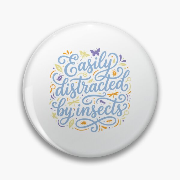 Item preview, Easily Distracted By Insects Nature Lover Design designed and sold by AntiqueImages.