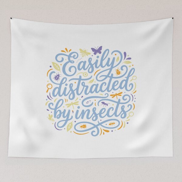 Item preview, Easily Distracted By Insects Nature Lover Design designed and sold by AntiqueImages.