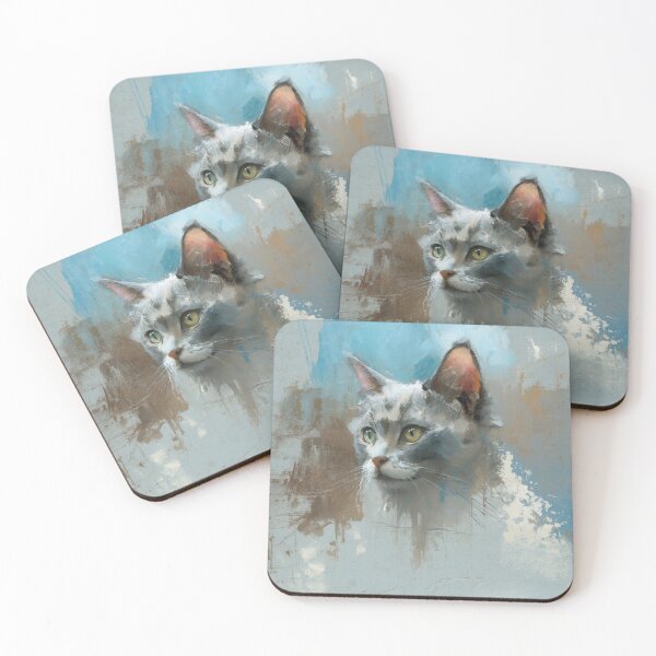 Item preview, Artistic Portrait of a Grey Tabby Cat designed and sold by Paolo-Bandal.