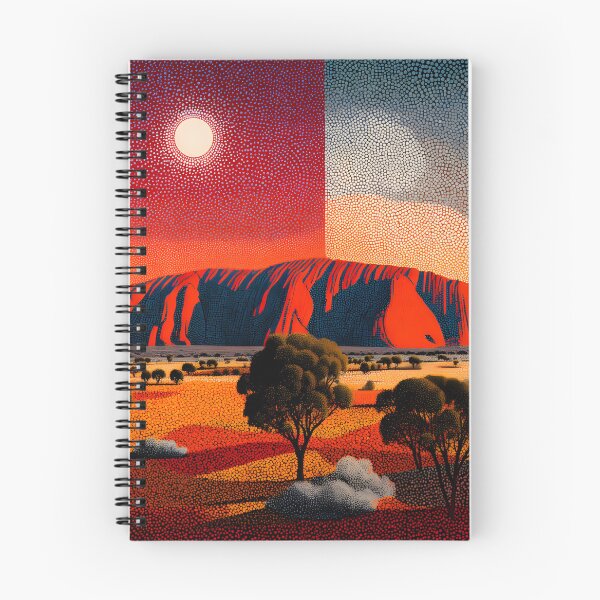 Artikelvorschau, Von den Aborigines inspirierte Punktmalerei – Die abstrakte Schönheit von Uluru entworfen und verkauft von GrinGalore.