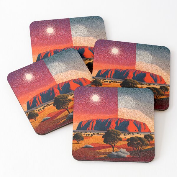 Item preview, Aboriginal Inspired Dot Art - The Abstract Beauty Of Uluru designed and sold by GrinGalore.