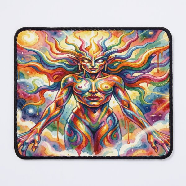 Item preview, Surreal cosmic being made of light and color in the detailed style of Pablo Picasso designed and sold by FotoworldEdel.