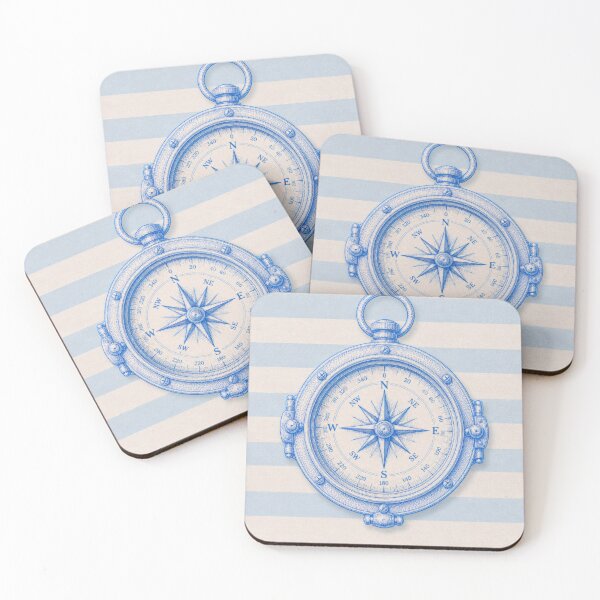 Item preview, Antique Sailor Compass Inspired by Cape Cod and Yacht Club Style designed and sold by CosmicAnomaly.