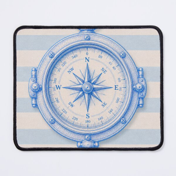 Item preview, Antique Sailor Compass Inspired by Cape Cod and Yacht Club Style designed and sold by CosmicAnomaly.