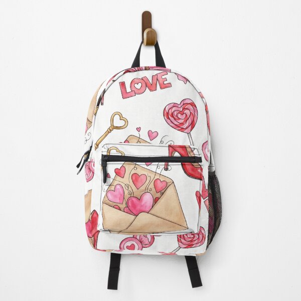 Item preview, Watercolor Valentines Day Love Letter - Cute Coquette Heart Pattern designed and sold by FlatInkStudio.