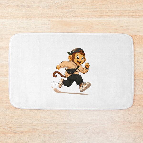 Item preview, Running Monkey Streetwear Cartoon Vector Design designed and sold by Krincydigitalart.