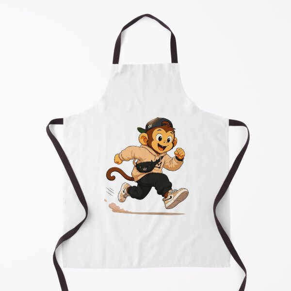 Item preview, Running Monkey Streetwear Cartoon Vector Design designed and sold by Krincydigitalart.