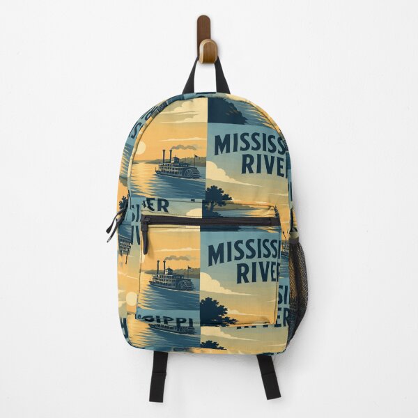 Item preview, Mississippi River Usa, Vintage Art Travel Landscape designed and sold by MaateoDesign.
