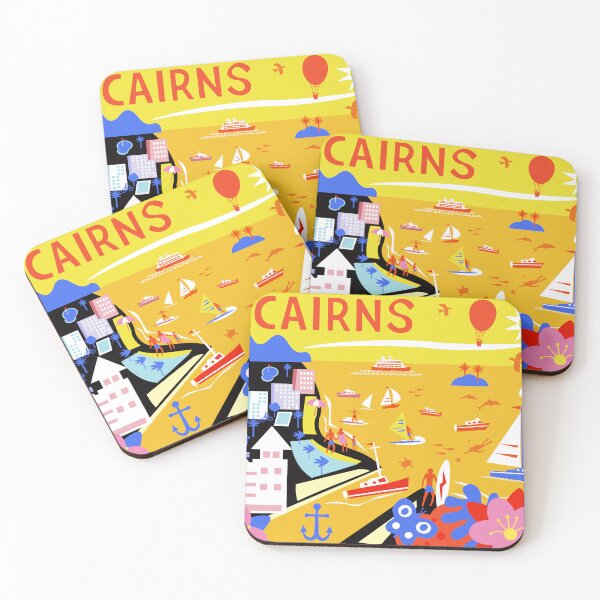 Artikelvorschau, Cairns, Queensland, Australien entworfen und verkauft von Traveldrawings.