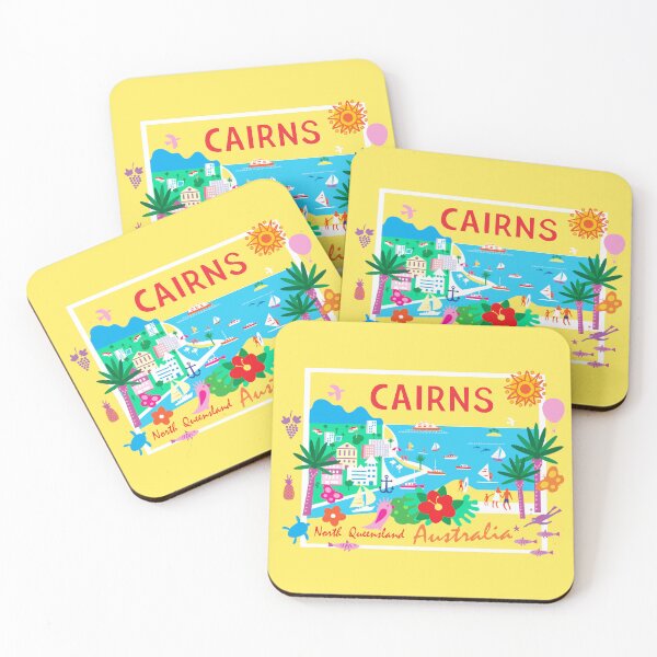 Item preview, Australia Cairns Illustration designed and sold by Traveldrawings.