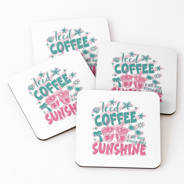 Item preview, Iced Coffee and Sunshine Summer Vibes designed and sold by HBDStudio.