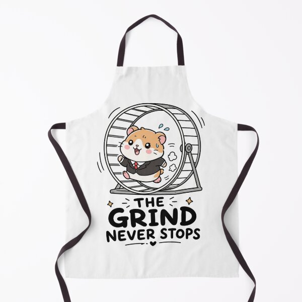 Item preview, The Grind Never Stops Hamster T-Shirt designed and sold by MaynyStudio.