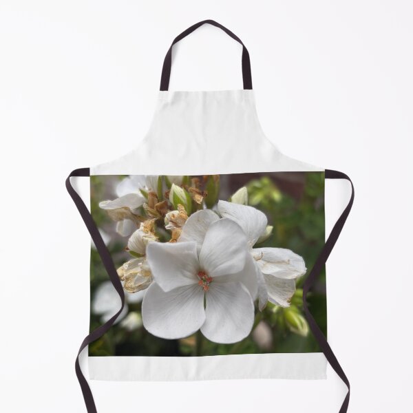 Item preview, White Geranium flower designed and sold by vanessaNotes.