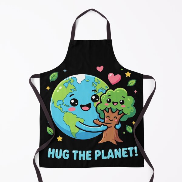Item preview, Hug The Planet Cute Kawaii Earth Day Tree designed and sold by TeNovaStudio ⭐⭐⭐⭐⭐.