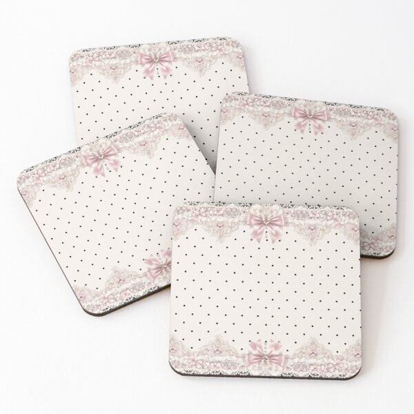 Item preview, Pink Lace Polka Dot Pattern designed and sold by Aramdesing.