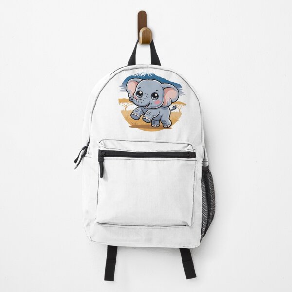 Item preview, Kawaii Baby Elephant at Amboseli National Park designed and sold by YounexxART.