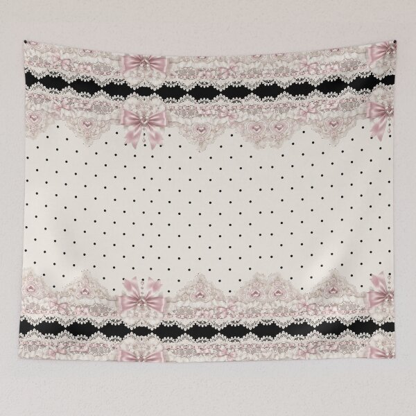 Item preview, Pink Lace Polka Dot Pattern designed and sold by Aramdesing.