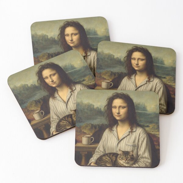 Item preview, Mona Lisa Cat Morning Portrait designed and sold by Brratu.