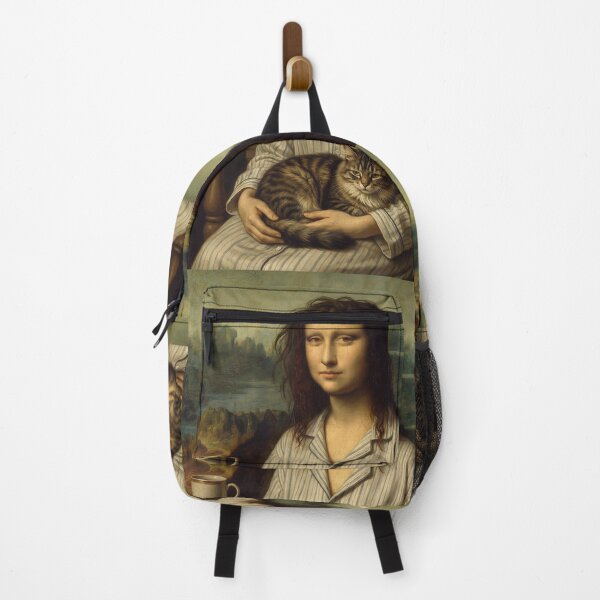 Item preview, Mona Lisa Cat Morning Portrait designed and sold by Brratu.