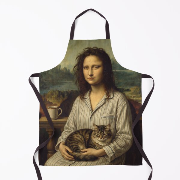 Item preview, Mona Lisa Cat Morning Portrait designed and sold by Brratu.