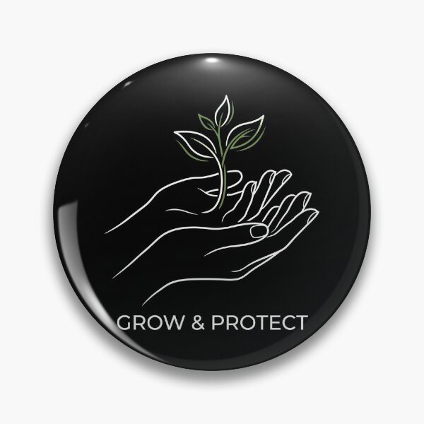 Item preview, Grow & Protect Minimalist Plant Hands Earth Day designed and sold by TeNovaStudio.