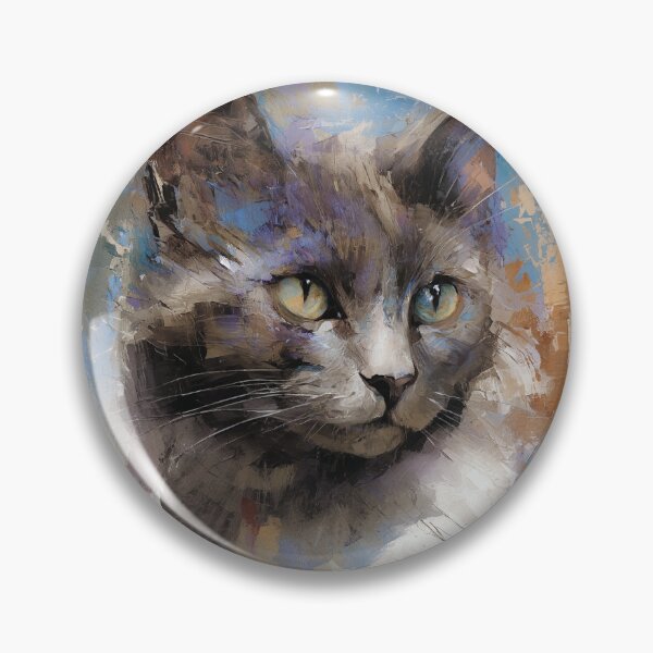 Item preview, Impressionist Portrait of a Beautiful Cat designed and sold by Paolo-Bandal.