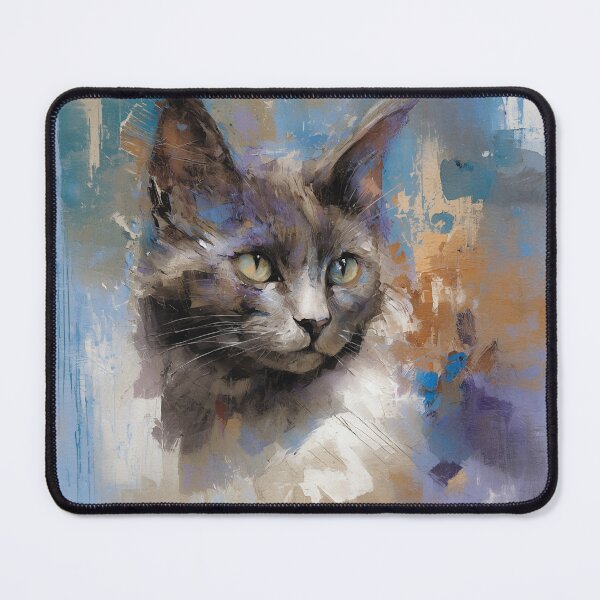 Item preview, Impressionist Portrait of a Beautiful Cat designed and sold by Paolo-Bandal.
