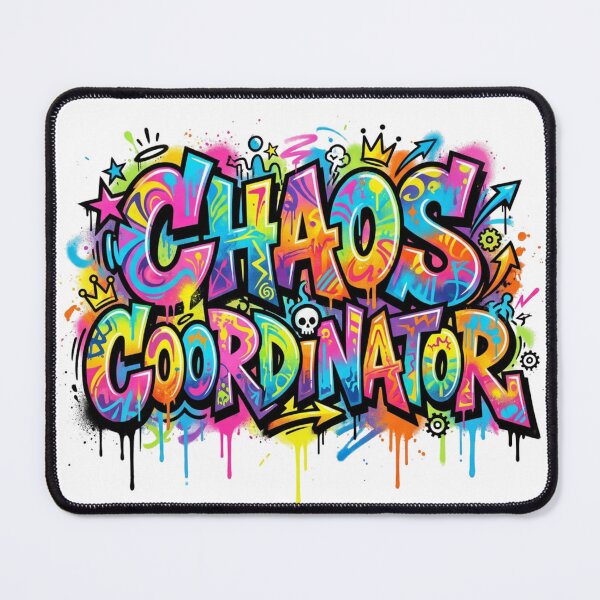 Item preview, Chaos Coordinator Graffiti Street Art – Colorful Urban Typography Design designed and sold by Spreesnake.