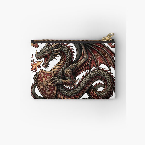 Item preview, Viking Blood Forged in Valhalla - Norse Dragon Shield designed and sold by veloramode.