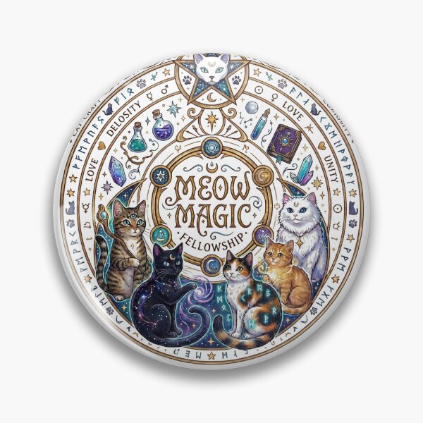 Item preview, Mystical Meow Magic Celestial Cats designed and sold by Spiritualwall.