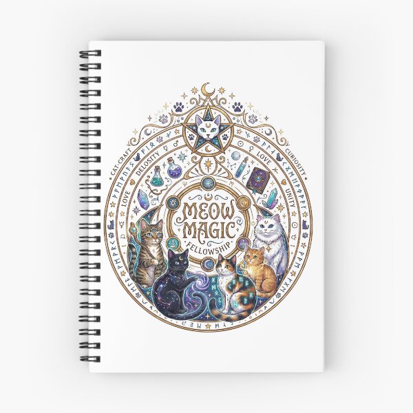 Item preview, Mystical Meow Magic Celestial Cats designed and sold by Spiritualwall.