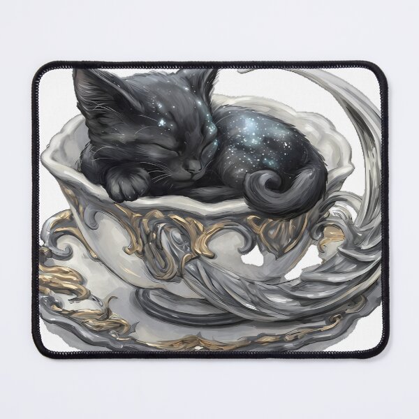 Item preview, Celestial Cat Teacup designed and sold by IllumeInk.