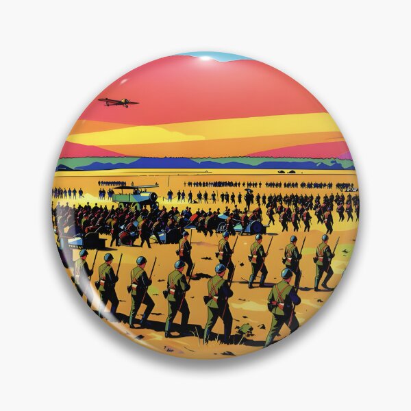 Item preview, World War 1 Infantry March - Retro Military Aviation Art designed and sold by Daniela`s shop.