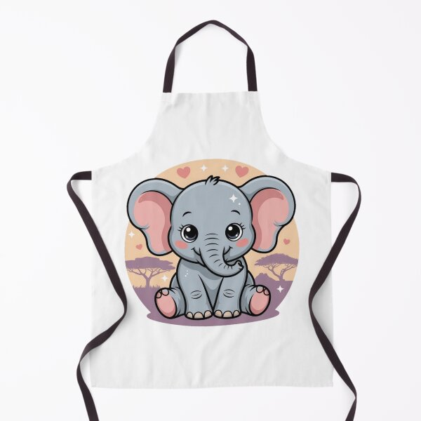 Item preview, Cute Kawaii Safari Elephant | Amboseli Adventure Animal designed and sold by YounexxART.