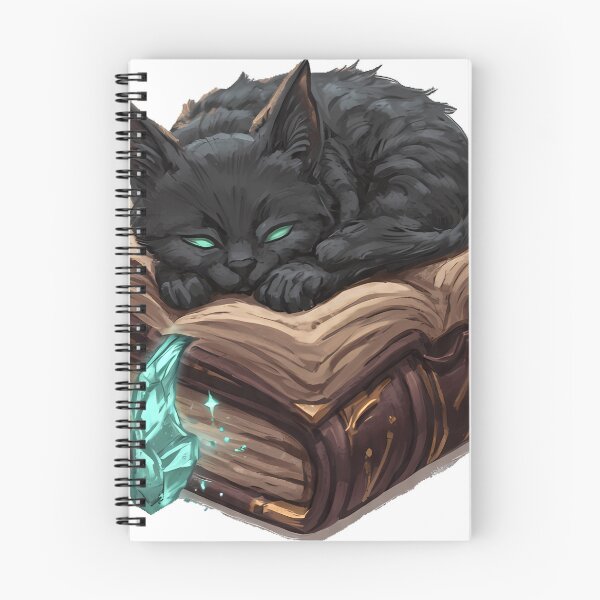 Item preview, Gothic Cat Grimoire designed and sold by IllumeInk.