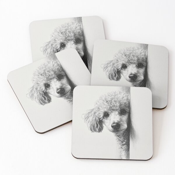 Item preview, Curious poodle Peeking designed and sold by lautir.