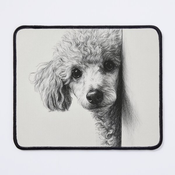 Item preview, Curious poodle Peeking designed and sold by lautir.