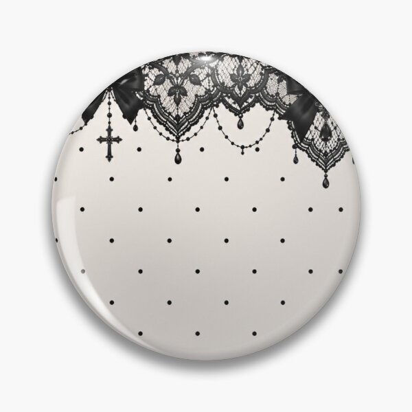 Item preview, Black Lace Polka Dot Pattern designed and sold by Aramdesing.