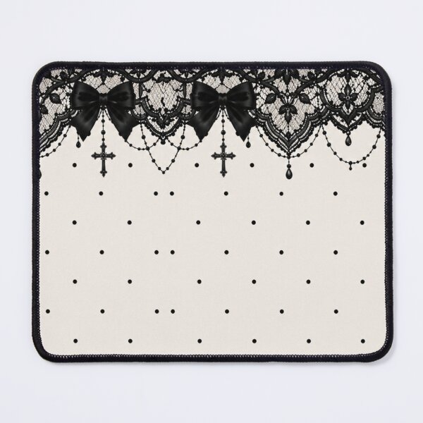 Item preview, Black Lace Polka Dot Pattern designed and sold by Aramdesing.