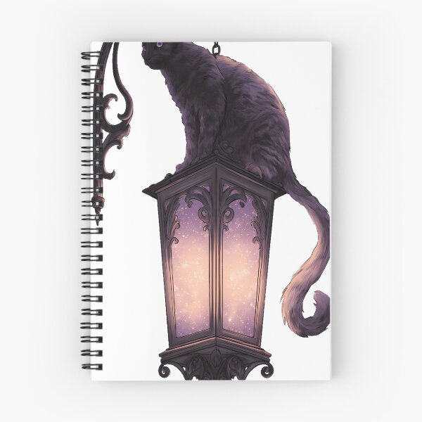 Item preview, Moonlight Cat Lantern designed and sold by IllumeInk.