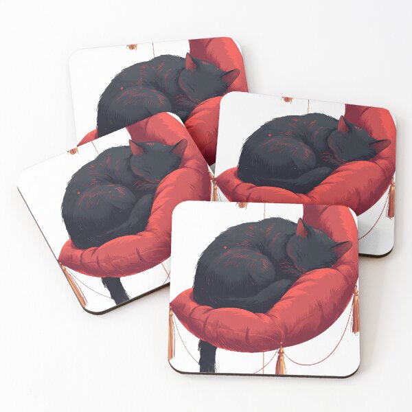 Item preview, Velvet Moon Cushion Cat designed and sold by IllumeInk.