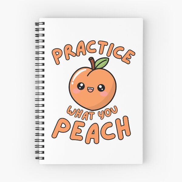 Item preview, Practice What You Peach Funny Peach Pun designed and sold by HYPNK.