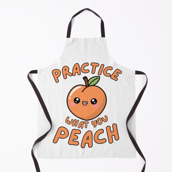 Item preview, Practice What You Peach Funny Peach Pun designed and sold by HYPNK.
