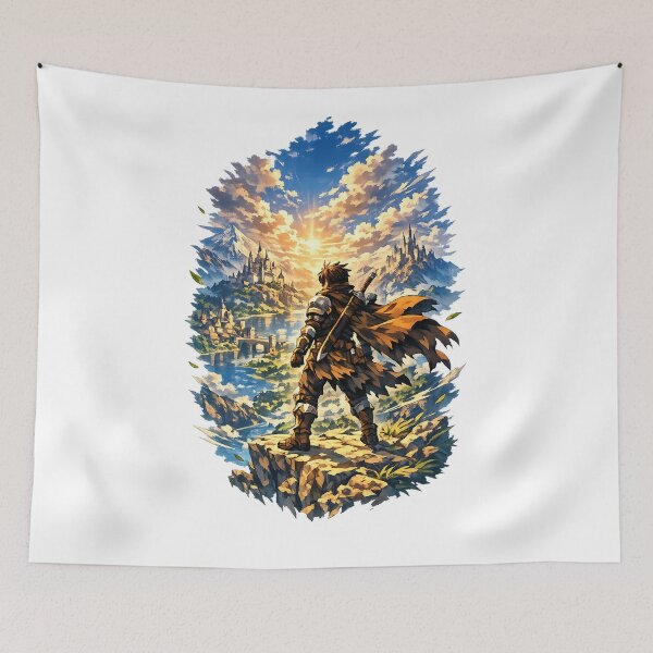 Item preview, Hero Adventure - Sunset Landscape designed and sold by AnimeShin.