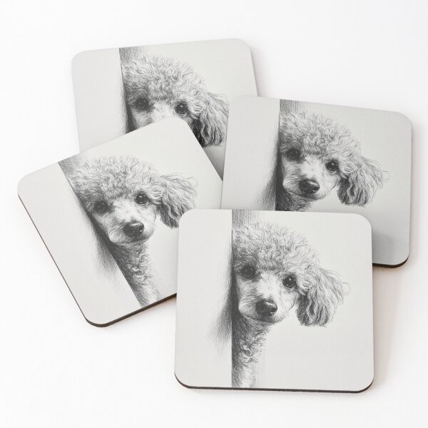 Item preview, Curious Peeking poodle designed and sold by lautir.