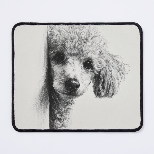 Item preview, Curious Peeking poodle designed and sold by lautir.
